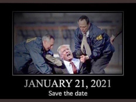 slotguy777's tweet photo. @Mrb18101 @TheClearCider Said it before- The White House is just a building. He can hide in there, and it will be messy getting him out (maybe we can send in some K9 dogs?), but Biden is going to be sworn in on 1/20/21. He will command the Sec Svc and all the rest. He will be made to leave. #EjectTrump https://t.co/0FymehNwsR