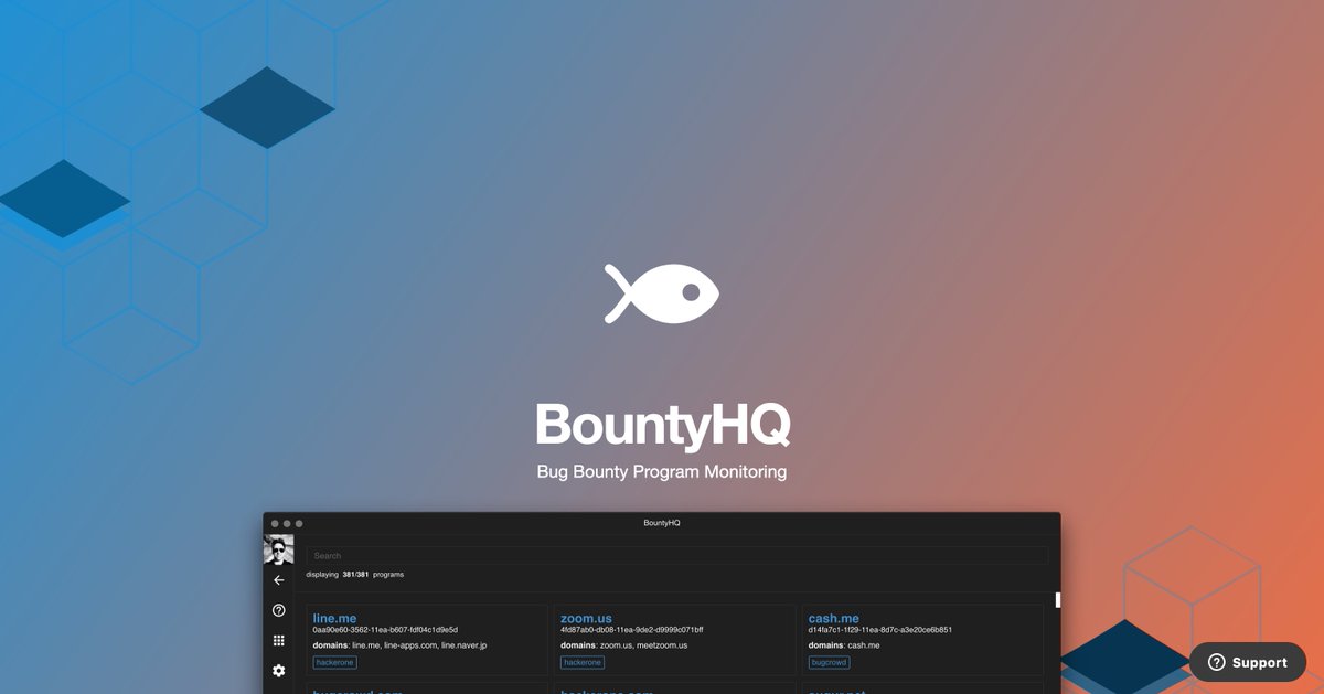 Now you can download data (subdomains, urls, API endpoints, screenshot and more) from over 300 actively monitored bug bounty programs. bit.ly/3kxfWID