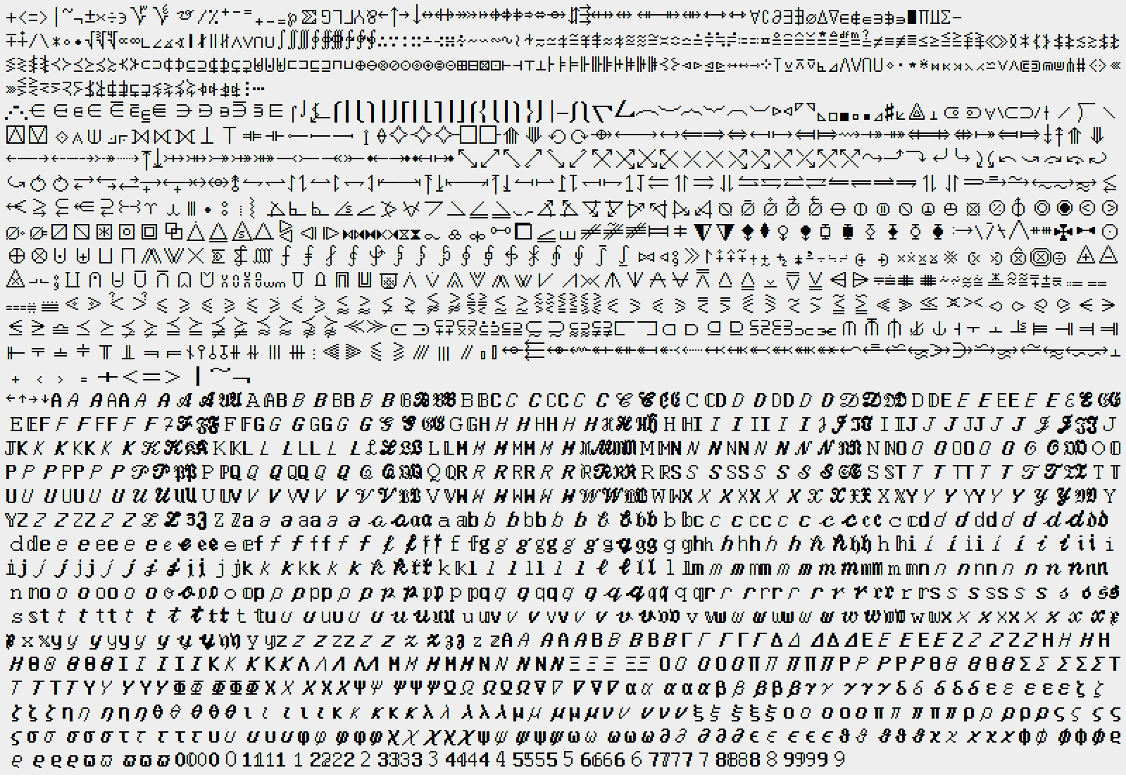Fake Unicode Gnu Unifont Wants A Word Though The Word Would Be Really Blocky And Hard To Read