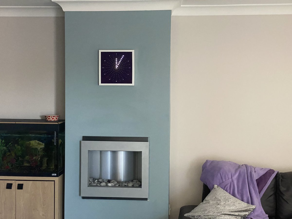 wellyb00t's tweet image. #LED #PICmicrocontroller #clock framed and wall mounted