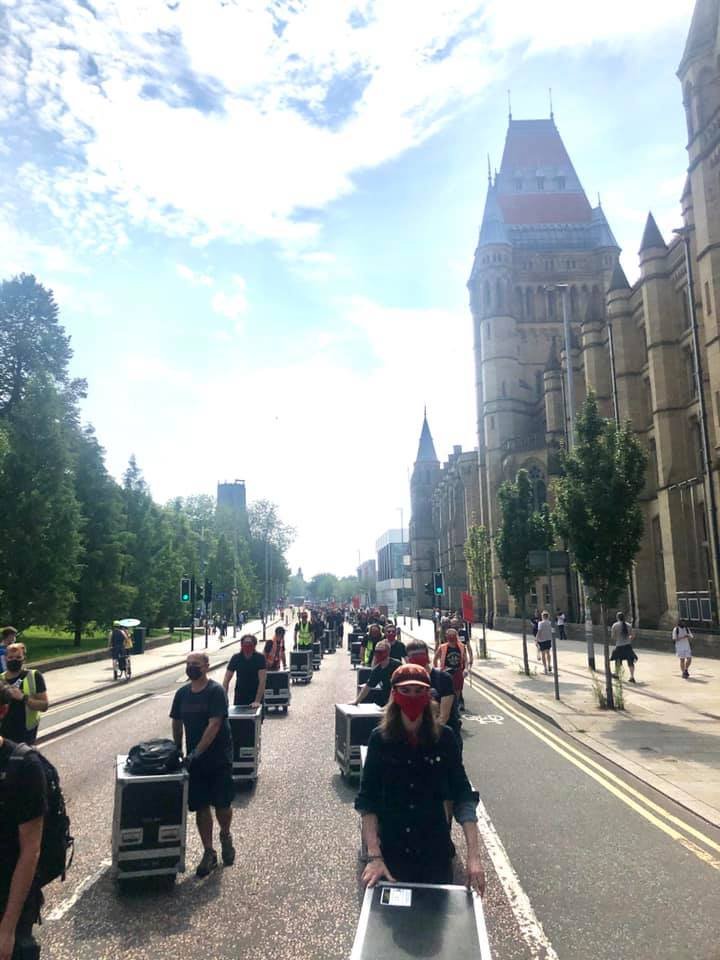 First demo of the day. Manchester right now.
#WeMakeEvents