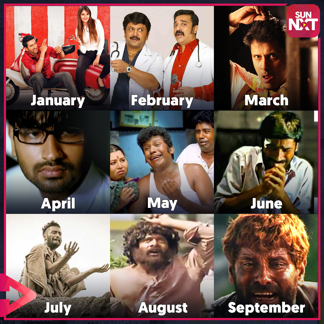 sunnxt's tweet image. We hope the future would be more like Kalakalappu or Panchathanthiram.

bit.ly/2YTvbSa

#2020Challenge #SUNNXT #MonthGrid