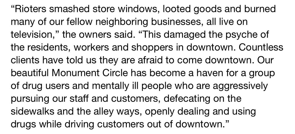 Jo_eak's tweet photo. @IndyMayorJoe downtown Indy needs some intervention. No one wants to be down there - and bringing new retailers in is becoming impossible after one look at the circle. Source @IBJnews https://t.co/XU3XW5uVpC