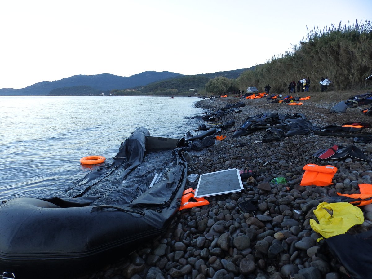 Lesbos saw the highest number of arrivals and if you went to the beaches facing Turkey at dawn countless boats would appearI remember trying to film one and having to dump the camera and run into the sea when it started sinking. These are pics from that morning