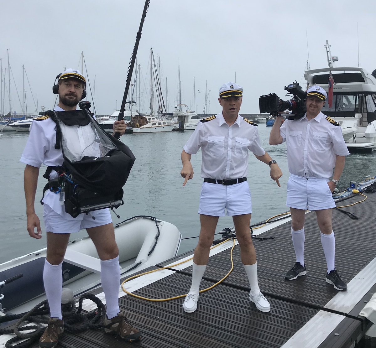 Hello all, we are filming all this week for IFAP and cameraman Rory and sound man Matt are annoyed that we have gone to all this expense and not got them white trainers!!!