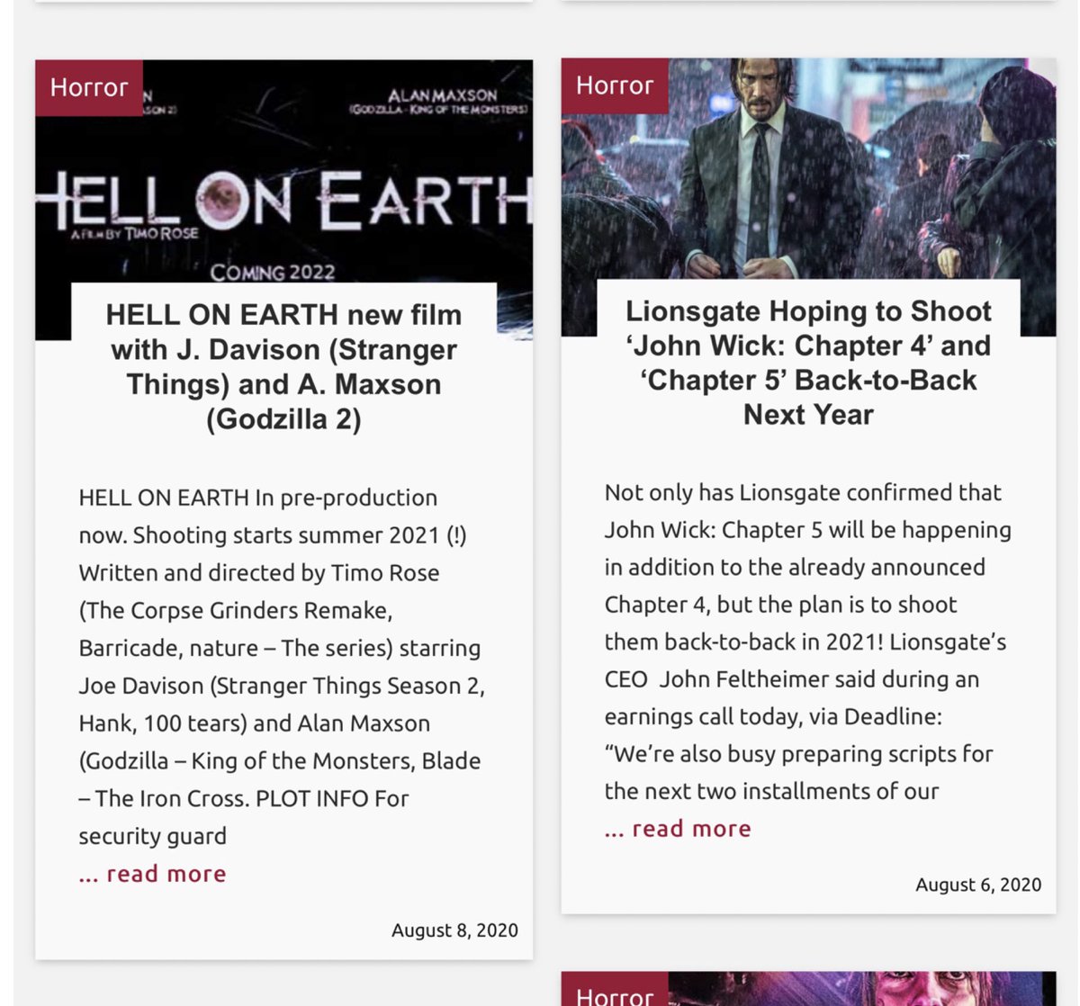 TR_KDM's tweet photo. Thanks, FAME Magazine ! Can’t wait ...@Monster_Maxson @Joeygigglepants @shawncphillips
https://t.co/24z0AbAmiS…+
#creaturefeature #johnwick #famemagazine #godzillakingofthemonsters #strangerthings #ghidorah #horrorfilm #joedavison #alanmaxson @KeanuReevesoff1 https://t.co/jTrobndcmG