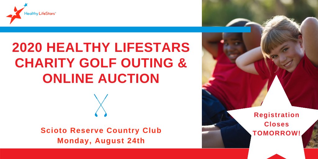 The registration deadline is 𝕋𝕆𝕄𝕆ℝℝ𝕆𝕎! Come enjoy a fun day of golf for a great cause...a healthier generation of kids! ❤️💙

Register now: buff.ly/2YRkAYX
Participation is tax-deductible.