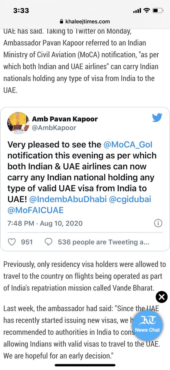 Rahulmenon7750's tweet photo. @FlyWithIX @IndembAbuDhabi @MoCA_GoI @HardeepSPuri @AmbKapoor @airindiain @RahulTulpuleDXB @MoCA_GoI @airarabiagroup As per Mr Pavan Kumar sir Airlines can now carry Indian national holding any type UAE Visa, but now airline companies are telling we don’t have information? Please help🙏🏻 https://t.co/mUJFlRDm7X