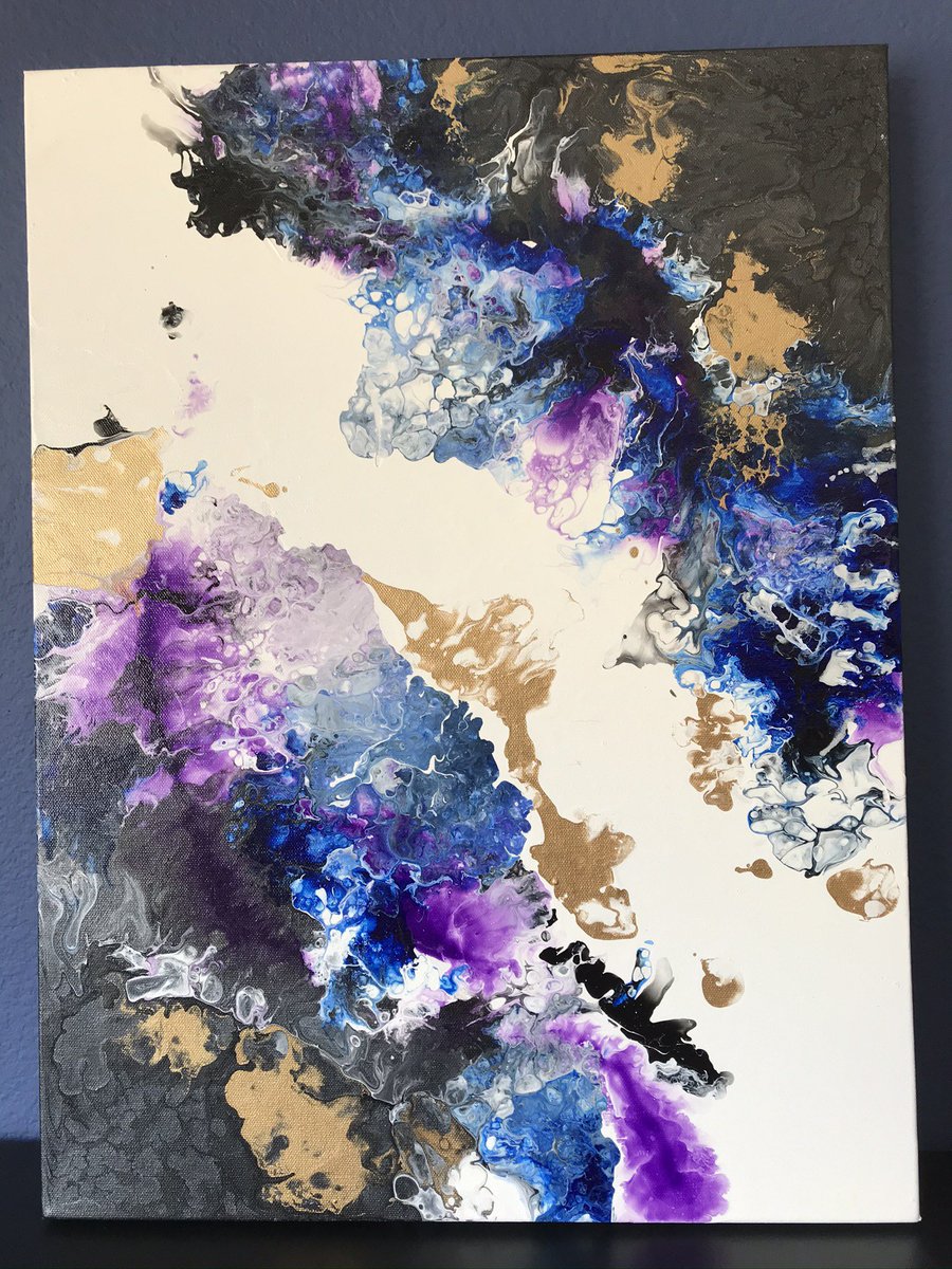 ArtSolutionsInk's tweet image. I have been learning about acrylic pouring techniques. Many a canvas has been wasted before finding my groove!