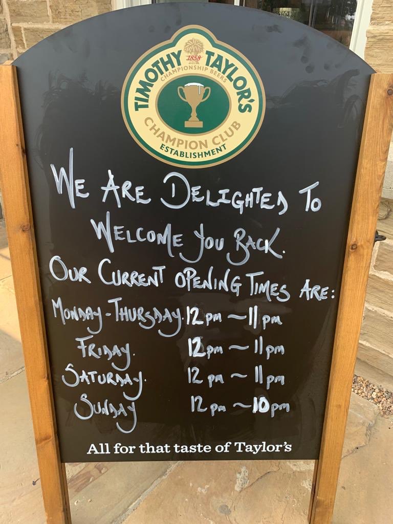 New opening hours at the Dunkirk. We don’t have the kitchen ready yet but please come and joun us for a drink.