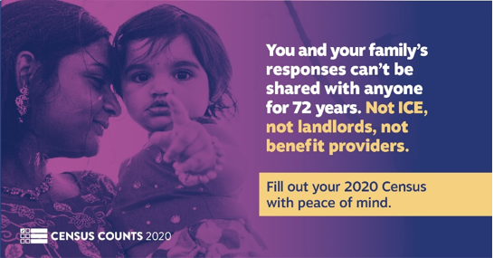 The #2020Census is confidential. The Census Bureau doesn’t identify individuals, only statistics used for drawing legislative districts, social science research, and funding community resources like schools and transit. Get counted: 2020census.gov  #MadisonCounts