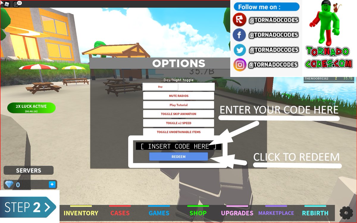 Tornado Codes Tornadocodes Twitter - roblox deathrun twitter codes list