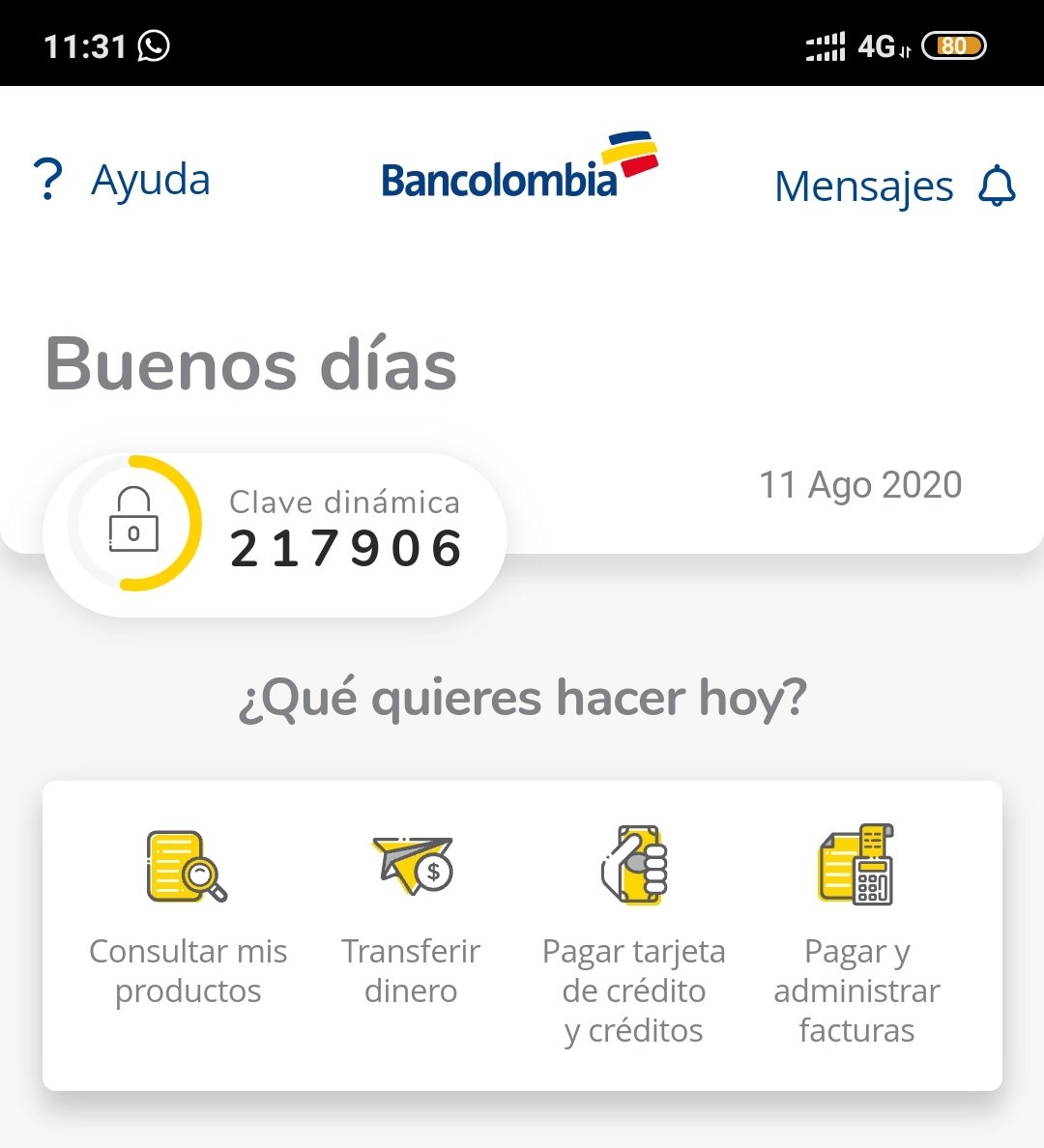 Compartir 65+ bancolombia clave dinamica última kenmei.edu.vn