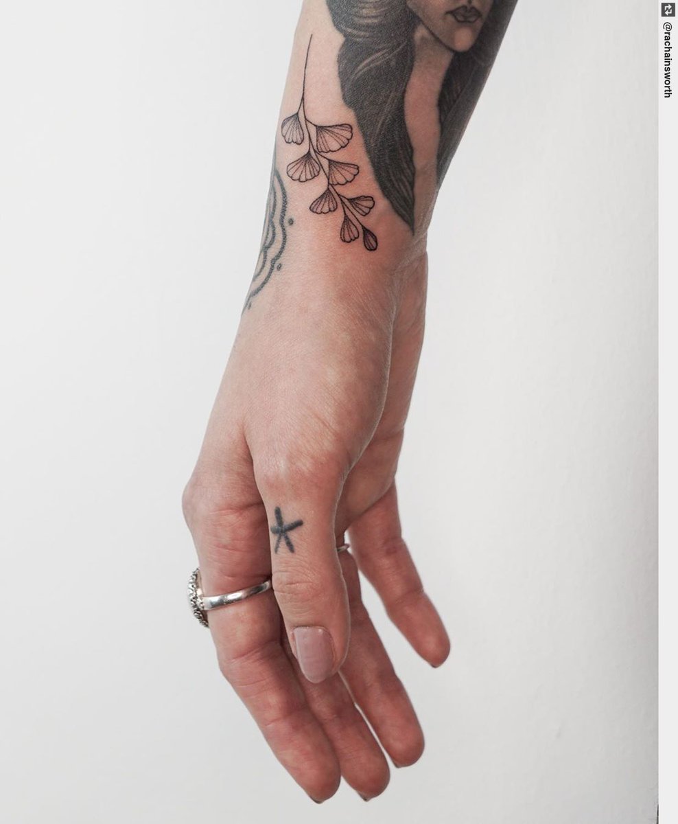 Small maidenhair fern For the ever so lovely and talented #rachainsworth  #tattooartist #lagrainetattoo #tattoolife #inked #tattooart #tattoos  #tattoodesign, image size:988x1200