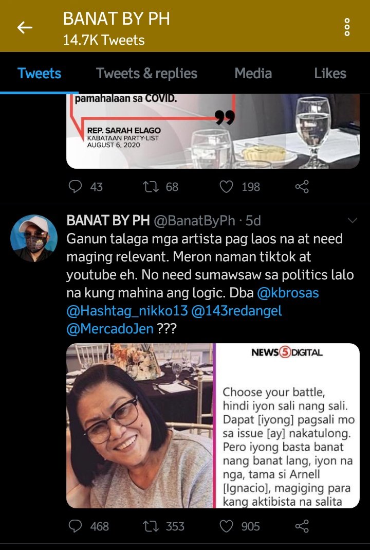 BanatByOfficial's tweet photo. @BanatByPh Bakit pag si Robin na pro-Duterte ok lang magsalita. Akala ko ba... https://t.co/42YgyDT3hv