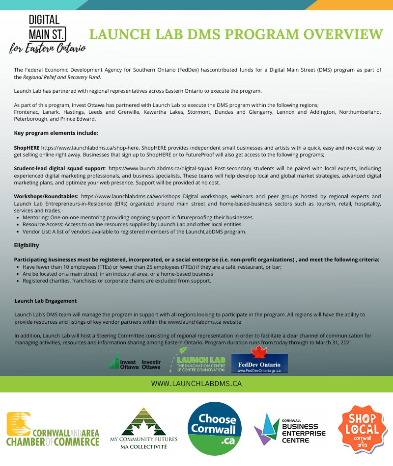 Future Proof is a Free program that assists businesses with identifying new markets, pivoting their business model, and developing &amp; implementing a deep digital transformation plan. loom.ly/0b9NmeY

 #cornwallbusiness #cornwallontario #cornwall #sdg #cityofcornwall