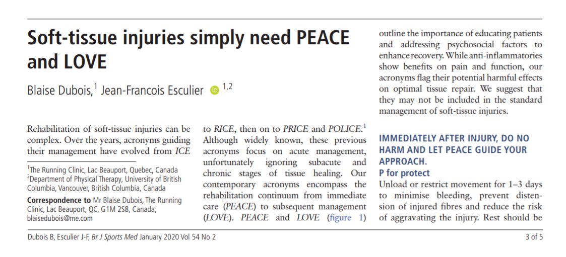 British Journal Of Sports Medicine Bjsm On Twitter How Can One Call For Peace And Love And Put It Behind A Paywall Well We Fixed It Free Love From Bjsm Both
