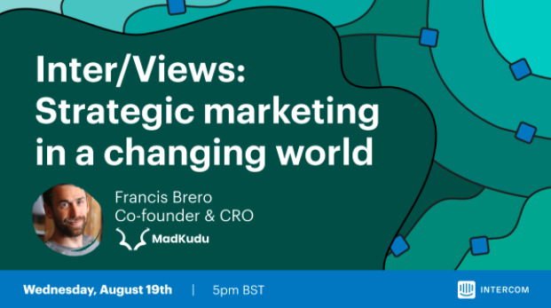 jchmny's tweet photo. 🙌 A ne pas rater - Interview de @FrancisBrero de @madkudu avec @StanMassueras mercredi 19/8 à 18h (Paris). Beaucoup d'idées pour vous aider dans votre stratégie marketing. Inscription ici: https://t.co/61alaI4Jo7 https://t.co/oOHioRF2Qu