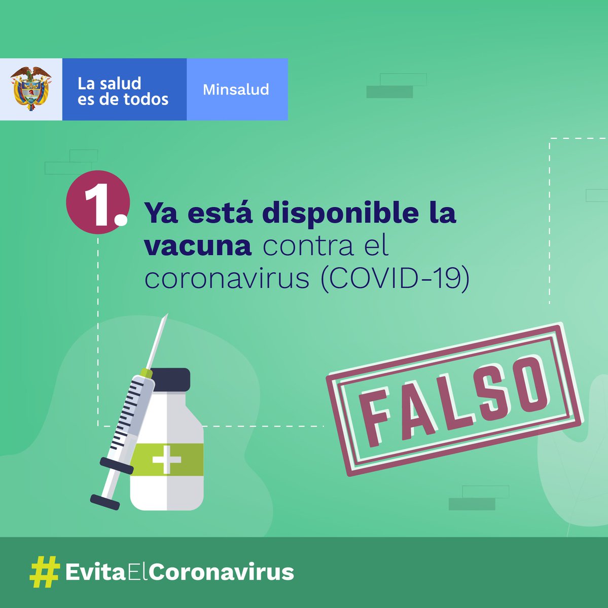 ArmadaColombia's tweet photo. ⚠Cuidado⚠ No creas todo lo que te llega por redes sociales, cadenas de Whatsapp o correo electrónico sobre el coronavirus (COVID-19). Verifica toda la información en los canales oficiales de @MinSaludCol . ¡No caigas en mentiras ni te conviertas en promotor de desinformación! https://t.co/oknWv6zXcd