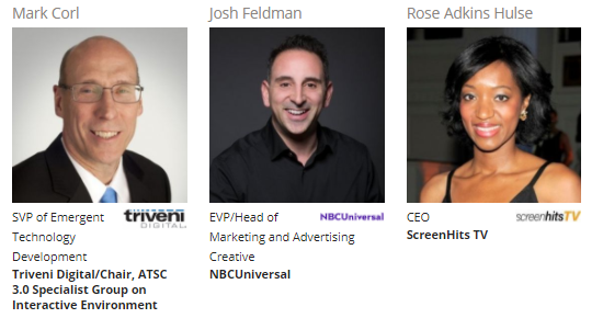 tswedlow's tweet photo. Welcome Mark Corl of @TriveniDigital, Josh Feldman @NBCUniversal and Rose Adkins Hulse @ScreenHits to The TV of Tomorrow Show (TVOT) LIVE! September 8-10th!  https://t.co/TT9h9sLFvp TIX Required. #Leadership  #awards #tv #tcommerce #shopify #OTT #discovery #ATSC @atsc_updates https://t.co/dbxZ4kBAlw
