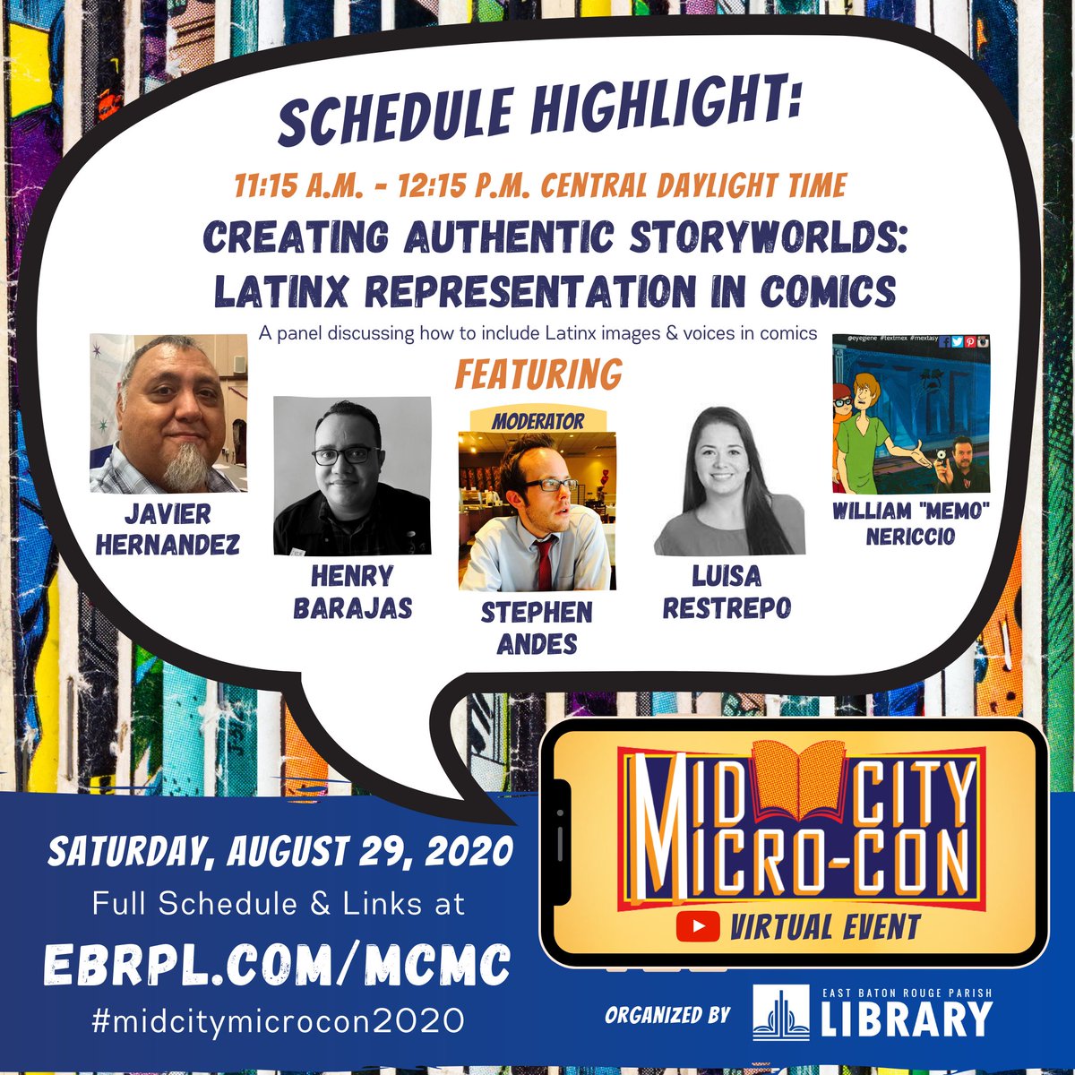 steveandes's tweet photo. Mid City Micro-Con 2020! @eyegiene @JavierHernandez @HenryBarajas #midcitymicrocon2020 #ebrpl https://t.co/f1GBNvnw8u