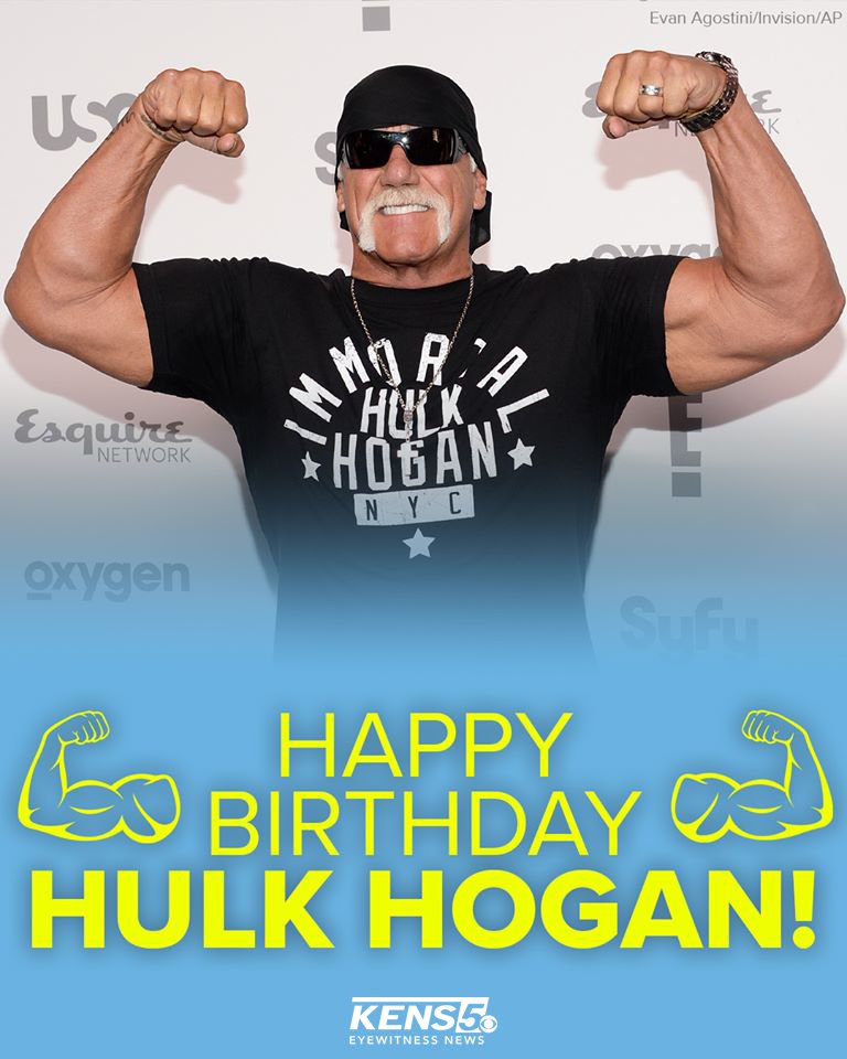 Happy 67th birthday to wrestling superstar Hulk Hogan! 