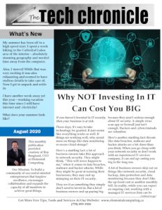 Elemental Computing has published the August edition of Tech Chronicles. You can find the electronic copy at ow.ly/FBr550AWEIy