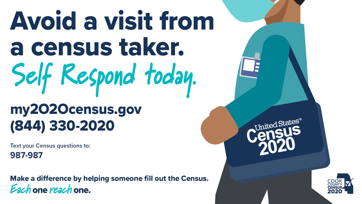 cookcountygov's tweet image. Haven’t filled out your Census yet? This past weekend, door knockers began heading into neighborhoods to make sure everyone is counted. 

Bring resources to your community for the next 10 years. 

Fill out the census at my2020census.gov

#CookCountyCensus 
#MakeILCount