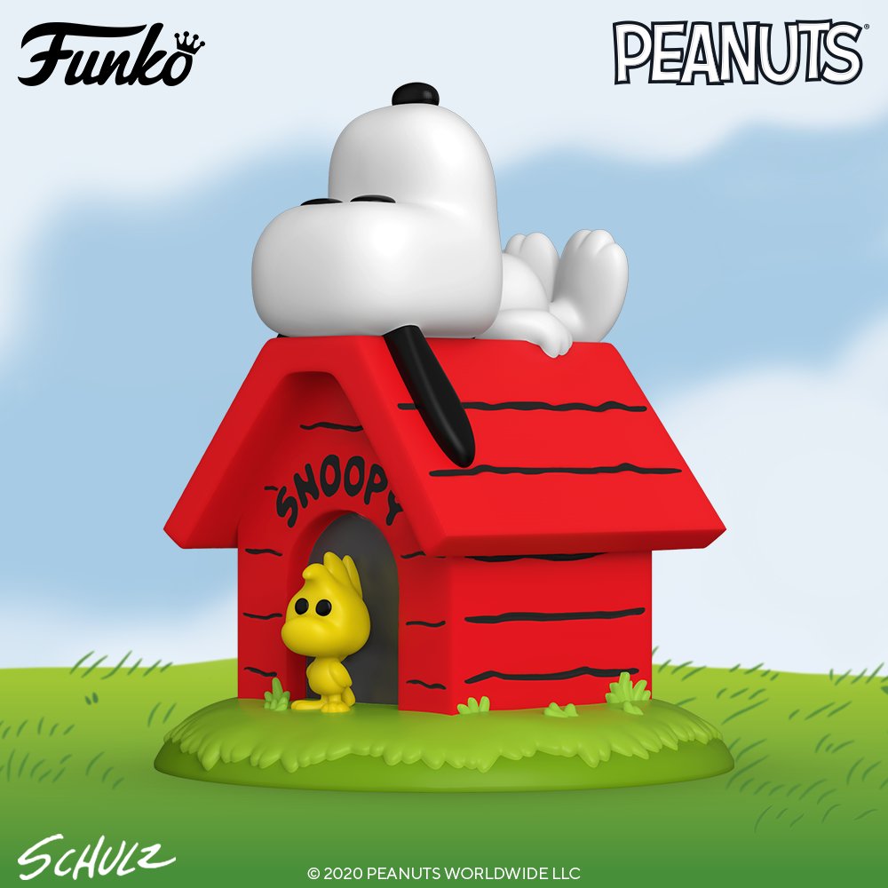 Coming Soon Funko Pop Deluxe Peanuts Snoopy On Doghouse With Woodstock