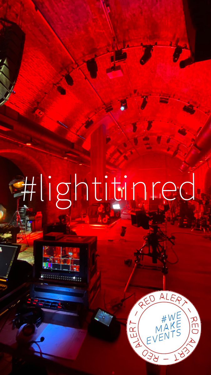 #WeMakeEvents #LightItInRed 

<a href="/PlasaOnline/">PLASA</a> <a href="/the_ALD/">The_ALD</a> <a href="/theabtt/">The ABTT</a> <a href="/BBCBreaking/">BBC Breaking News</a> <a href="/lsionline/">LSi Online</a> <a href="/RishiSunak/">Rishi Sunak</a> <a href="/BorisJohnson/">Boris Johnson</a> <a href="/OliverDowden/">Oliver Dowden</a>