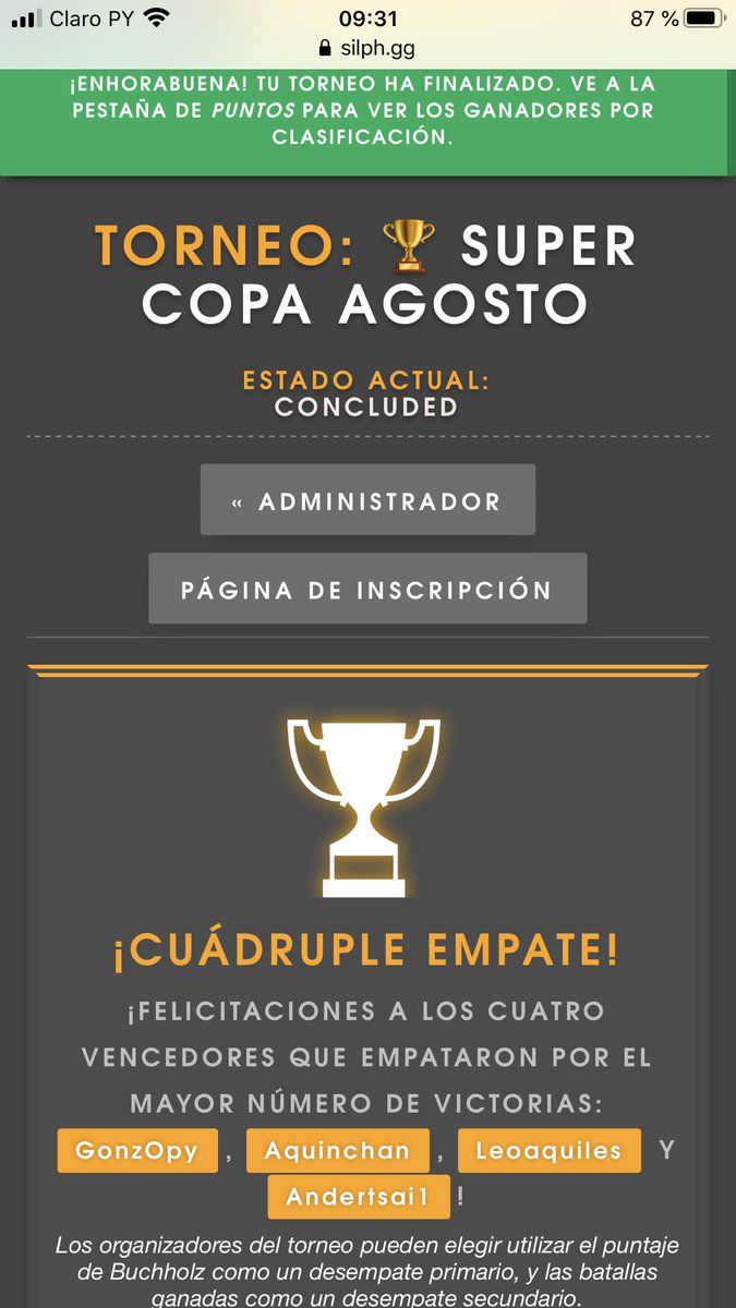 Pokemon_Go_Py's tweet image. 🇵🇾SILPH ARENA PARAGUAY🇵🇾

El primer Torneo del mes en formato GBL ha llegado a su fin y desde Silph Arena Paraguay queremos reconocer a los mejores!

Estos son los resultados de la 
🏆 SUPER COPA DE AGOSTO

-
GonzOpy
Silph Road &amp;amp; Arena Staff