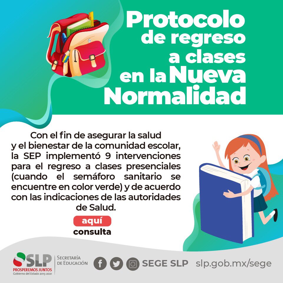 Gobierno De Slp Auf Twitter La Sep Mx Implemento 9 Acciones Para El Regreso A Clases Presenciales Una Vez Que El Semaforo Sanitario Se Encuentre En Color Verde Y De Acuerdo A Las