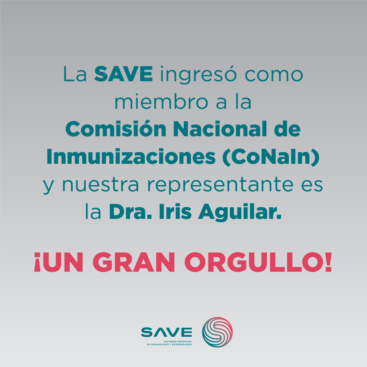 SAVE_oficial's tweet photo. ¡Una noticia que nos llena de orgullo! @iaguilar30 #CoNaIn https://t.co/mbZA97yFYK