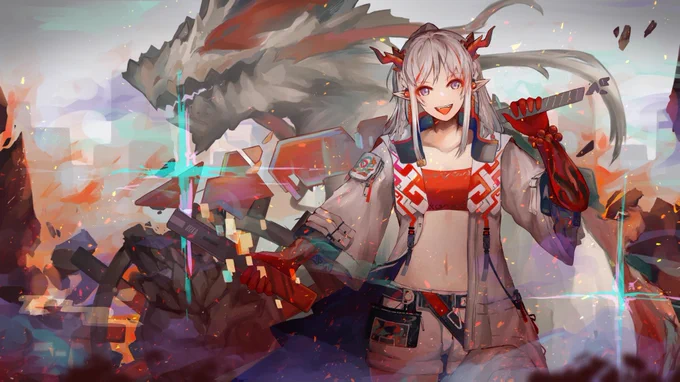 洪炉示歳
#アークナイツ #明日方舟 
#ドクター・・・おめでとう 
#アークナイツハーフアニバ 
