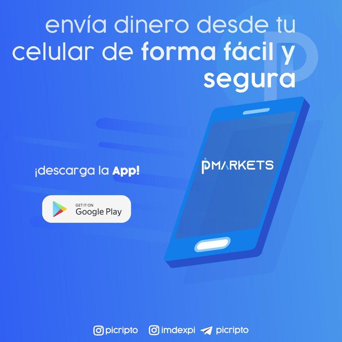 ingrid146's tweet photo. Desde cualquier sitio, con tu celular y #PiMarkets puedes enviar y recibir dinero a todo el mundo, completamente fácil y seguro.
Ven y vive con la mejor comunidad #Cripto lo fácil que es usar la tecnología #BlockChain.
Descarga la app aquí: https://t.co/7rRwUIMnuA
@picripto https://t.co/gdFv9sUzOw