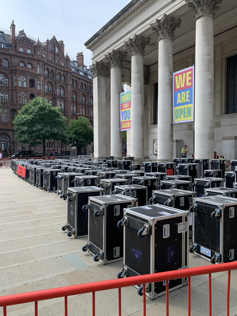 macinnes_neil's tweet photo. i find this extremely powerful and emotional #WeMakeEvents - seeking government support from one of the industries forgotten by government - skilled freelancers marching from the UKs touring, festival and event industry on the edge https://t.co/kZhO1Uv80g