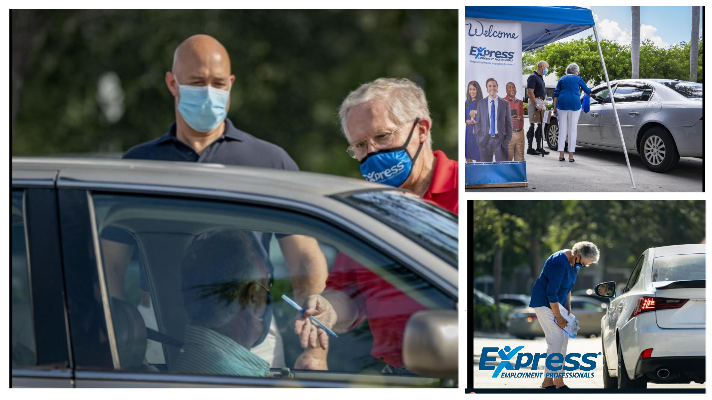 ExpressEmploy's tweet image. The Express Drive Thru Job Fair was a success! 

If you were unable to make it, you can still give us a call to be added to out job fair list. We are still processing everyone who stopped by and have jobs available. Call us at 561-471-8285. How can we help you in your job search?