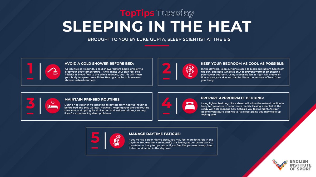 🥵 We feel like this is everyone right now... but are you struggling to sleep in the heat? 

<a href="/Lukegup86/">Luke Gupta PhD</a> has you covered!

#TopTipsTuesday