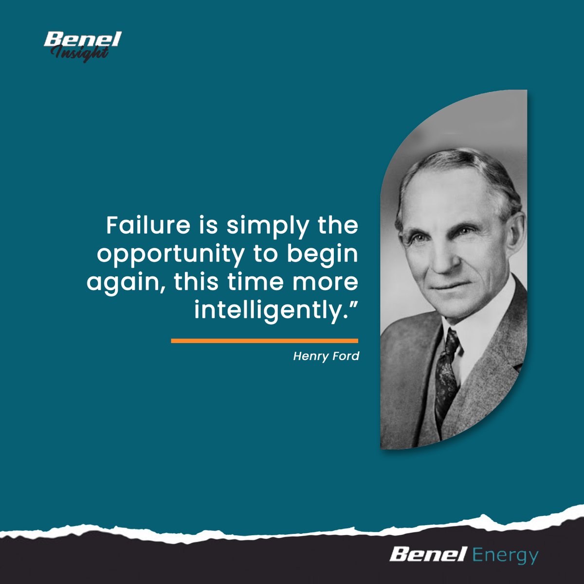benel_energy's tweet photo. One who fears the future, who fears failure, limits his activities. Failure is only the opportunity to begin again more intelligently.
#BenelInsight
#tuesdaythoughts #TuesdayMotivation
#BenelEnergy #WellEngineer #oilfield #oilindustry #engineeringlife https://t.co/Ml2tRaBJP5