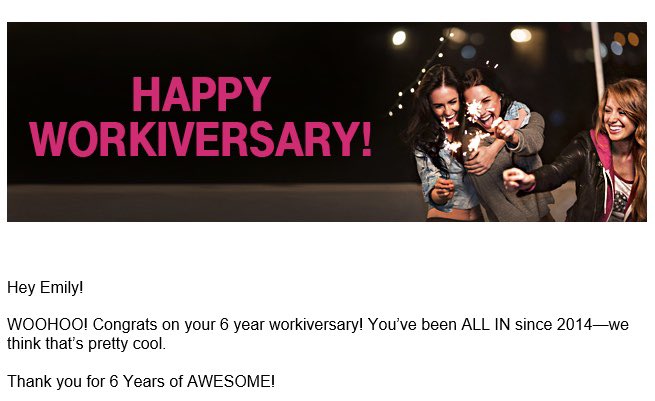 EmilyP_712's tweet photo. Thank you #TMobile for the reminder that I was hired with #Sprint 6 years ago today. It’s been a ride but a great one! Can’t wait to see what the future has in store for me as #teamMagenta !! So far 10 days in I’m loving it! 💝 https://t.co/QyVOD9PQBN