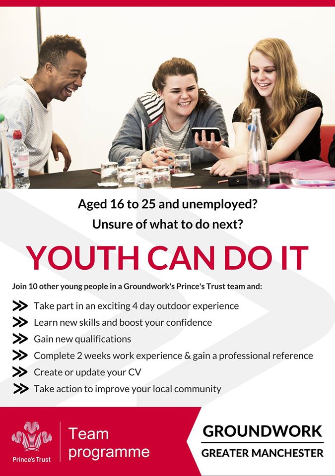 Great news for the young people of Oldham the Groundwork Prince's Trust TEAM Programme is back and will be running from Shaw in September 2020 please contact me either through Facebook, call me on 
07715619519 or send me an email at shahinur.rahman@groundwork.org.uk. PLEASE SHARE