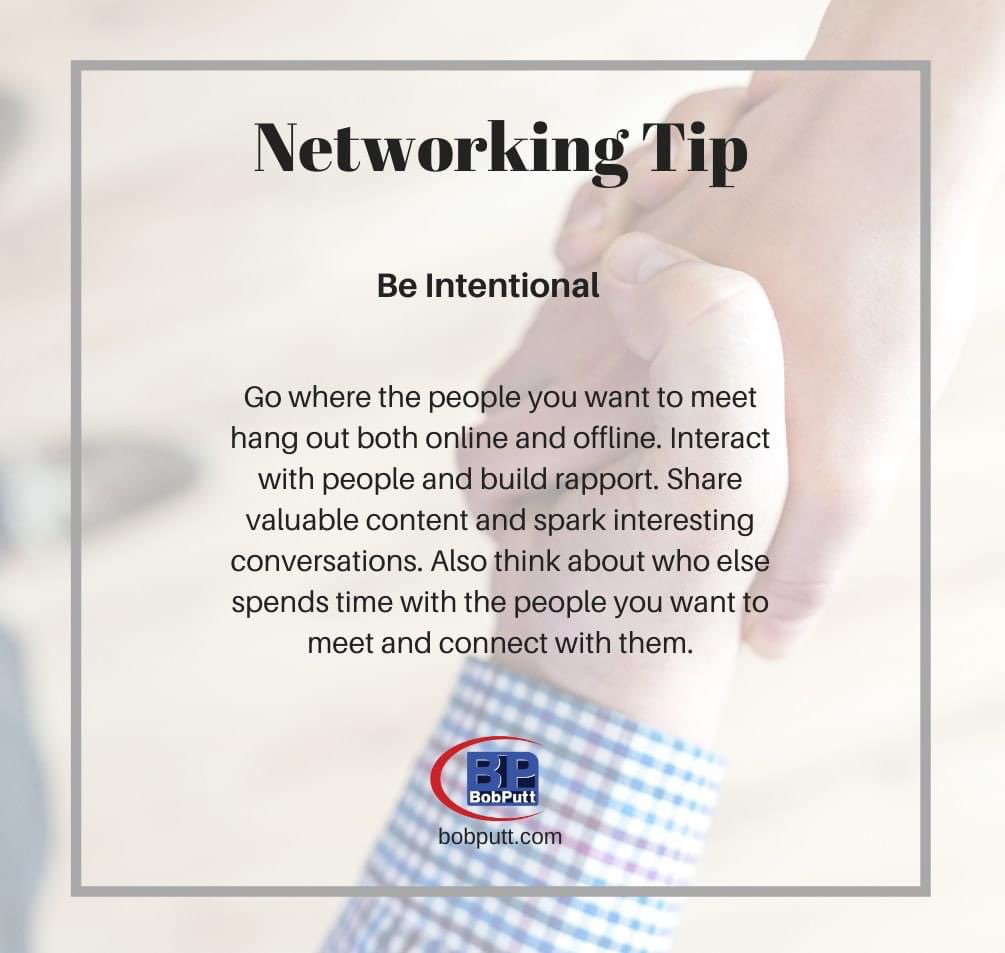 RSPutt's tweet image. Networking requires “work”. Be Intentional! 
#networking #Connecting #sharing