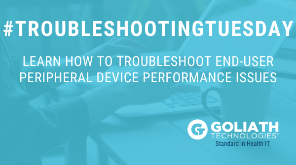 GoliathSolution's tweet image. Today&apos;s #TroubleshootingTuesday tip shares how a #Cerner health system was able to isolate the #rootcause of major end-user performance issues with peripheral devices including scanners, e-signature pads, and printers. #troubleshoot #citrix #vmware #EUC bit.ly/2V3ZWTV