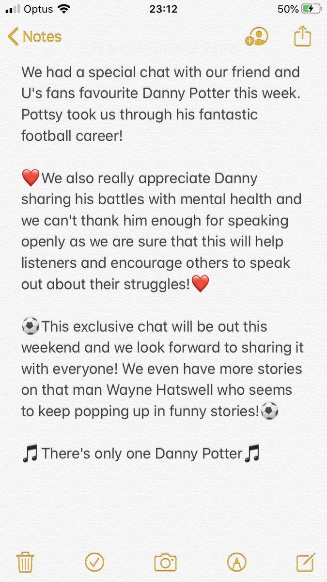1OnTheSidelines's tweet photo. 👏 DANNY POTTER INTERVIEW COMING SOON 👏
@Danny_Potter1 https://t.co/Bdo7IlN2UE