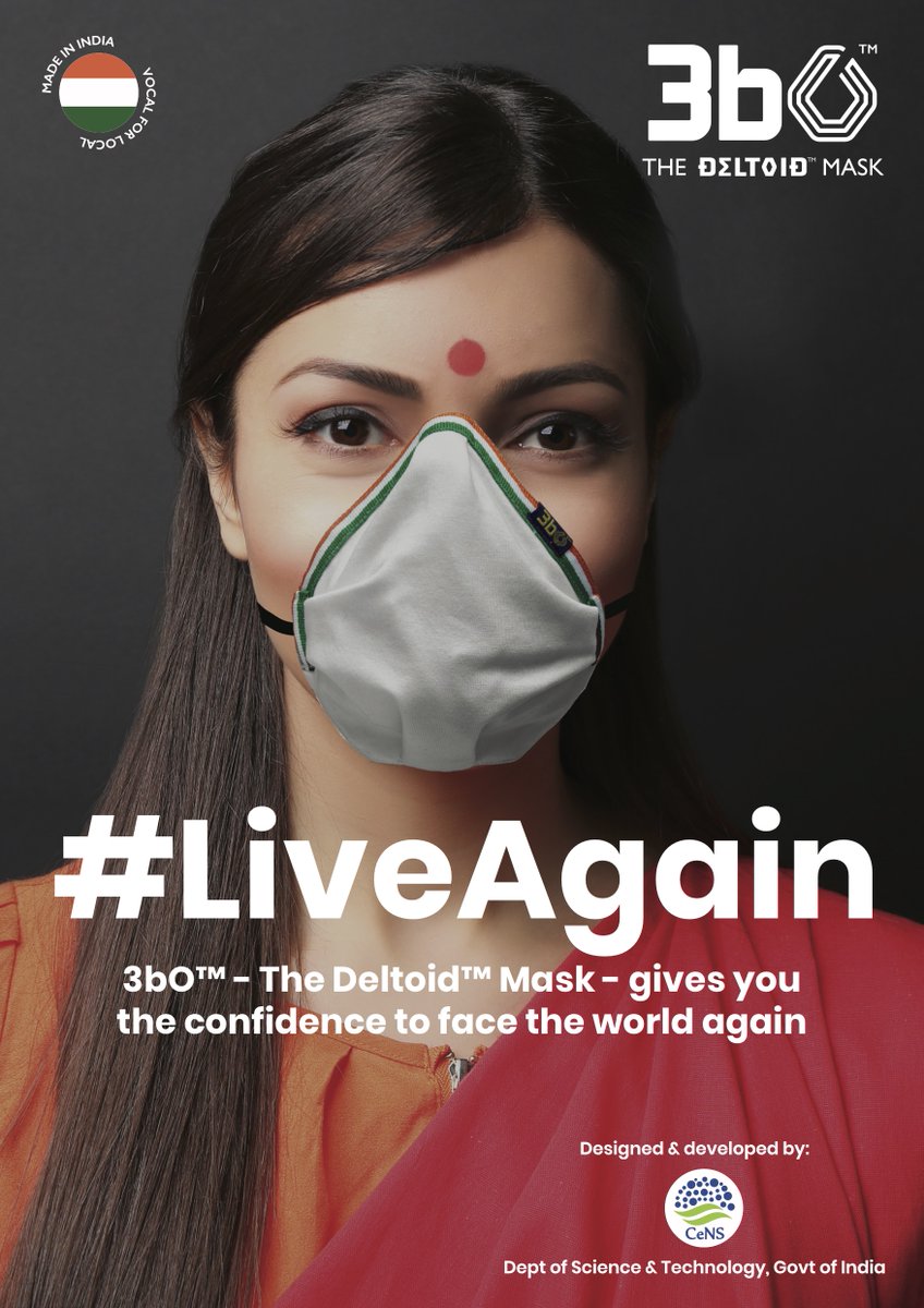 PralayKSantra's tweet photo. I hope that this mask will be able to penetrate significantly to the common public. We will be posting the links from the e-commerce website once the product's listing is complete. #LiveAgain, #3BO, #censtech, #TeamEffort, #MakeInIndia https://t.co/obInQH2WYt