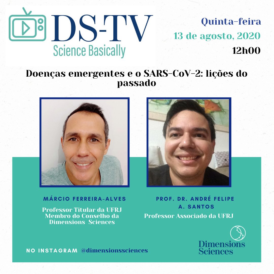 DimensionsSci's tweet image. Emerging diseases, the SARS-CoV-2 and things we can learn from the past.

#pandemic2020 #sciencetalk #scienceinterview #scienceinbrazil #ciencias #ciencianobrasil #scientificresearch #scientificmethod #covid19 #covid19impact