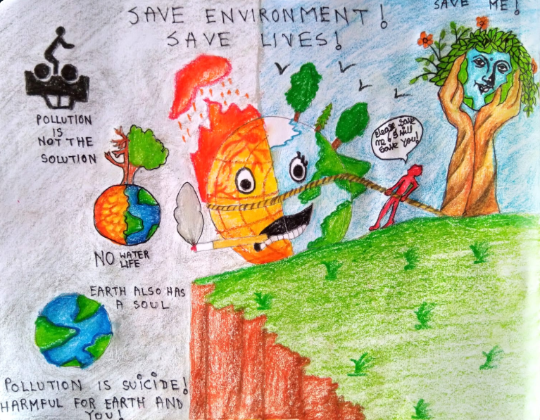 Hobbycraft's tweet photo. The winner of our Hobbycraft How I See Tomorrow weekly prize is Ahanjit, who has achieved a fantastic level of detail in this drawing about the impact of pollution on our environment.
Enter your artwork: https://t.co/quaNAh2RDw
#HowISeeTomorrow #Hobbycraft #WeeklyPrize https://t.co/zzNVI9UfXM