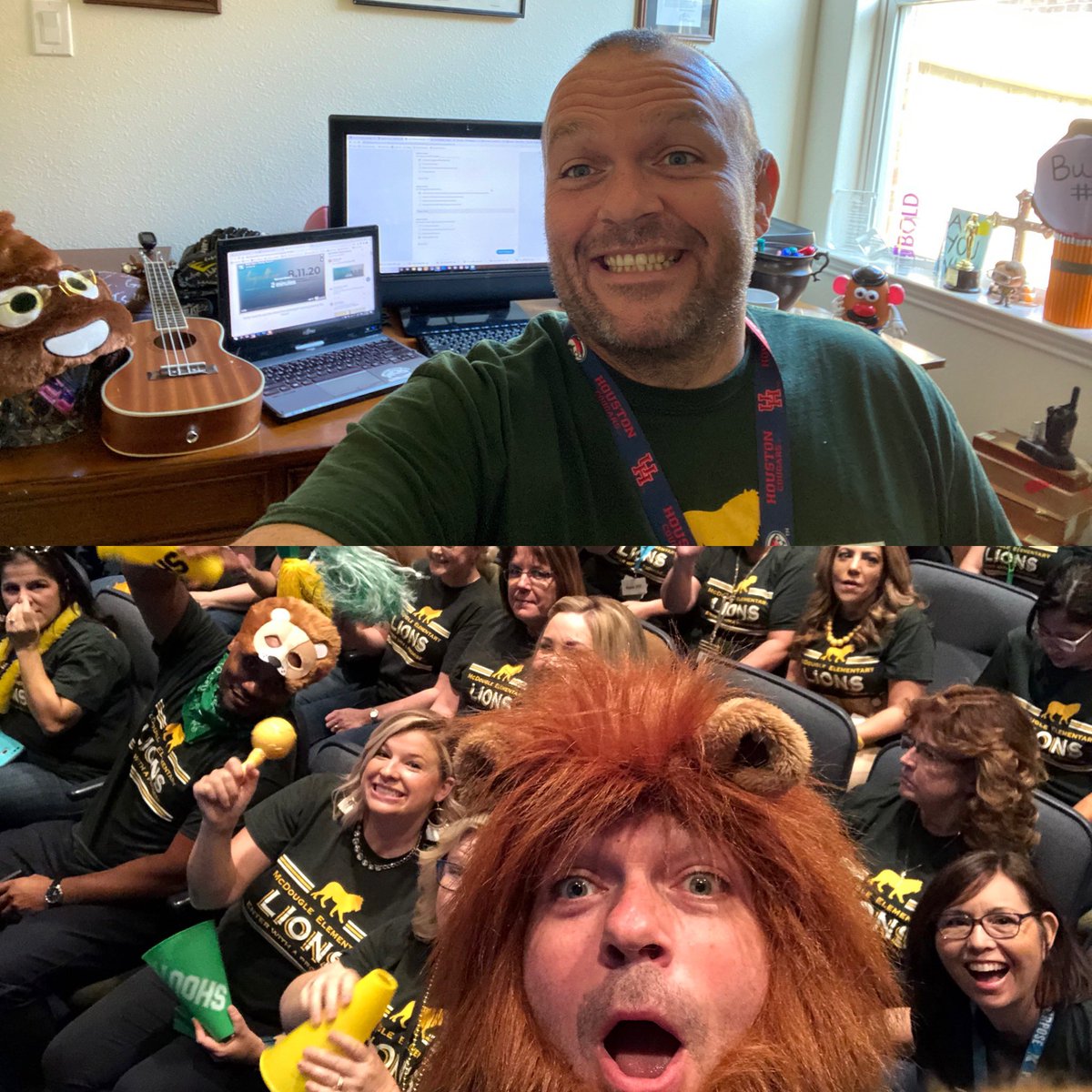 MBlaaaaaaake's tweet image. What a difference a year makes. Cannot wait to get back to normal! @kleinisd #every #kisdmagicalmoments #kisdbestdayever  #kisdteamSpEdP2P #mrblaaaaaaake #kleinfamily #kleinfamilykickoff @McDougleKISD