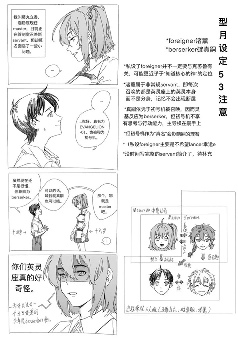 #カヲシン
*FGOau
关于时间段,私设为时间冠位神殿结束之后,外界势力并未对迦勒底有过多干涉,但仍旧会有许多未知特异点需要迦勒底解决。
是一个一直持续于1.5不会进入2.0的世界
关于master的定位喜好参照我自己(…
(因为时间不够,servant的个人细致简介可能要拖到猴年马月不知多久orz) 
