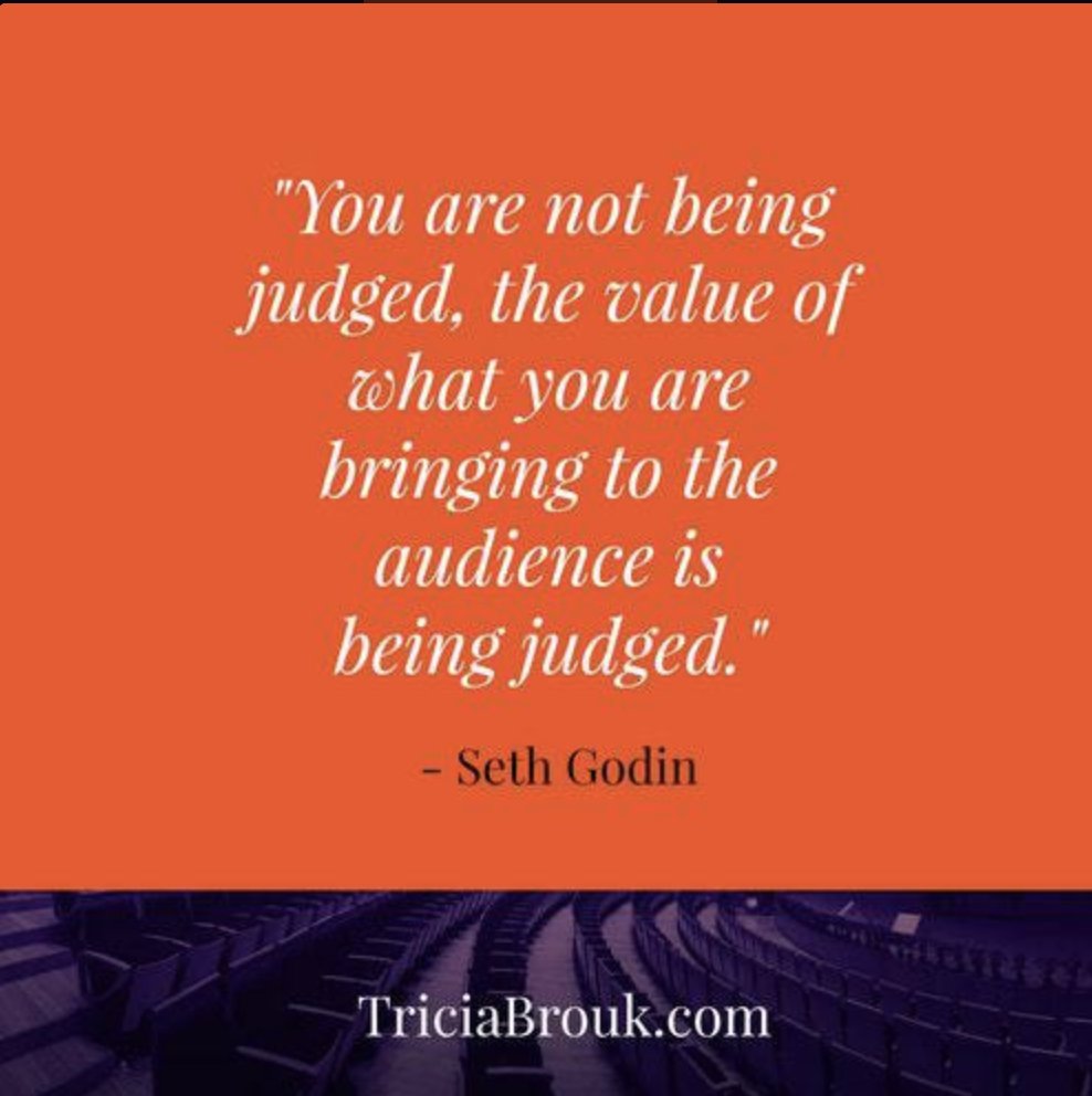 It's about what you're bringing to your audience that matters the most. #thebigtalk